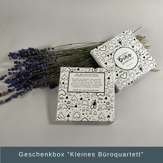 Kleines Büroquartett – 4 Untersetzer für Motivation, Humor und gute Stimmung im Arbeitsalltag