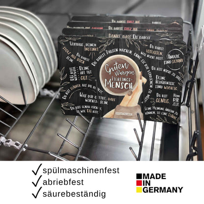 Frühstücksbrettchen „Guten Morgen Lieblingsmensch“ – Ein persönliches Geschenk für einen besonderen Menschen