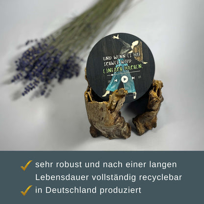 Kleines Büroquartett – 4 Untersetzer für Motivation, Humor und gute Stimmung im Arbeitsalltag