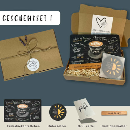 Geschenkset „Guten Morgen Papa“ – Eine liebevolles Geschenk für Papa, das von Herzen kommt