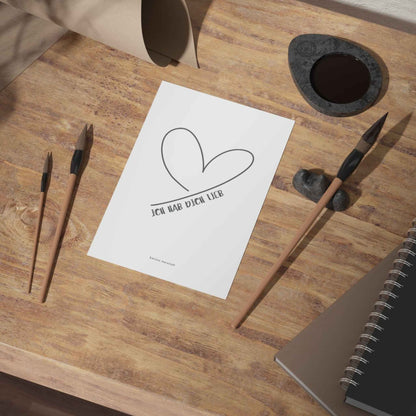 Postkarte "Ich hab dich lieb"