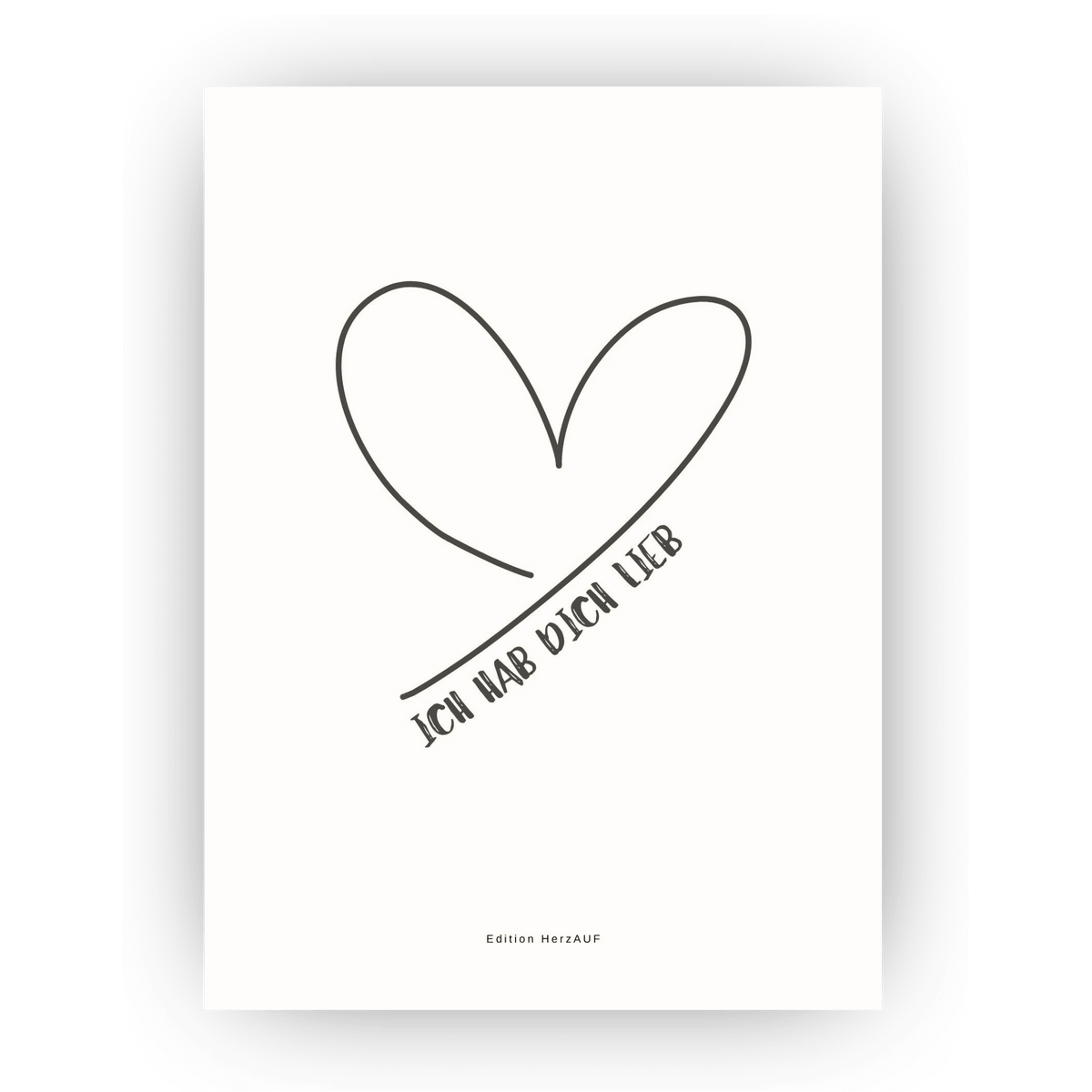 Postkarte "Ich hab dich lieb"