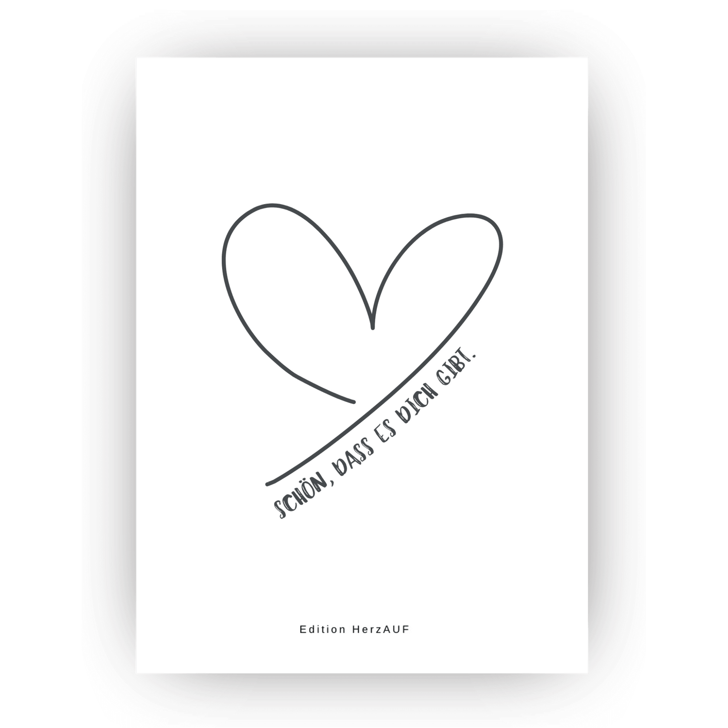 Postkarte "Schön, dass es dich gibt"