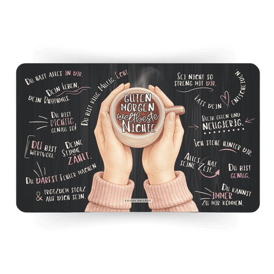 Frühstücksbrettchen "Guten Morgen Nichte“ Geschenke für Frauen, Nichte/Neffe/Patenkind