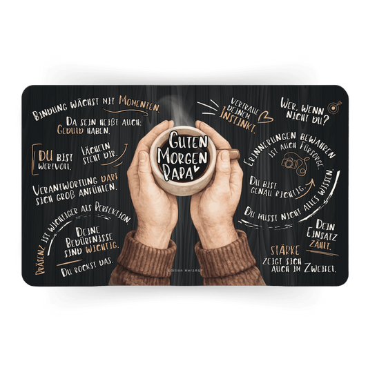 Frühstücksbrettchen für neuer Papa "Guten Morgen" Geschenke für Eltern, Geschenke für erwachsene Kinder, Geschenke für Männer