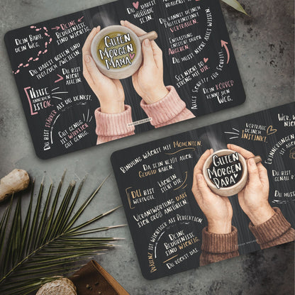 Frühstücksbrettchen Set „Guten Morgen Mama und Papa“ – Ein liebevolles Geschenk für frischgebackene Eltern