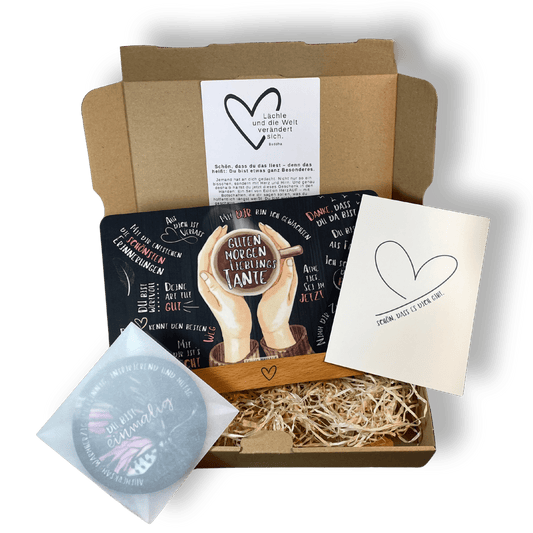 Geschenkset „Guten Morgen Lieblingstante“ - eine liebevolle Geste für die beste Tante der Welt