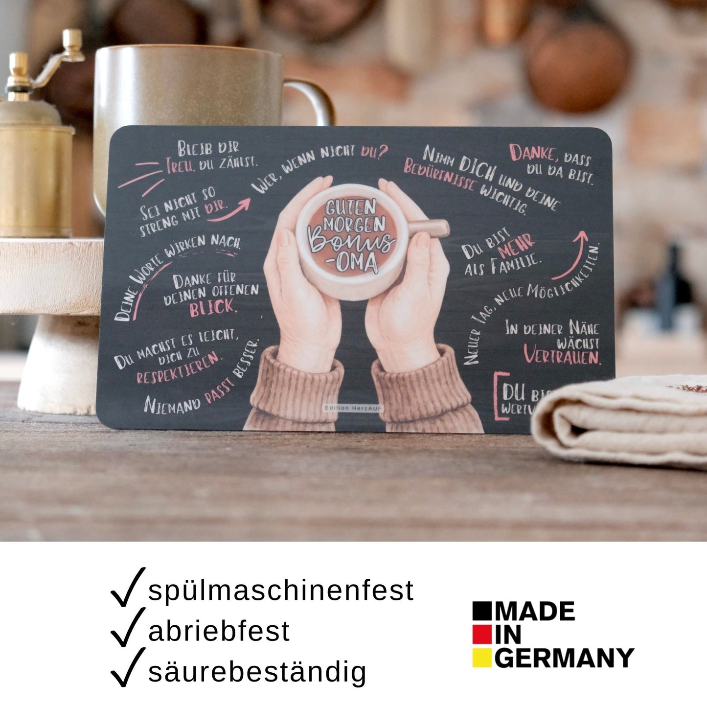 Frühstücksbrettchen "Guten Morgen Bonusoma“