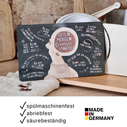Frühstücksbrettchen "Guten Morgen Bonusschwester“