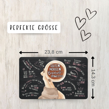 Frühstücksbrettchen "Guten Morgen Bonusschwester“
