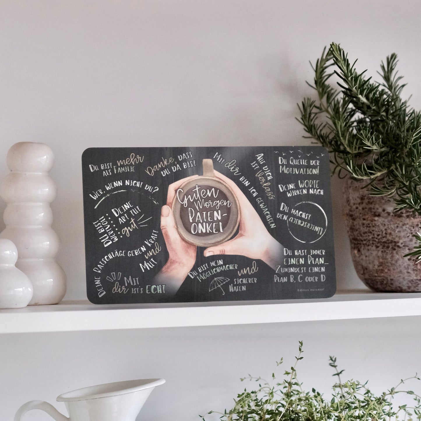 Frühstücksbrettchen "Guten Morgen Patenonkel"