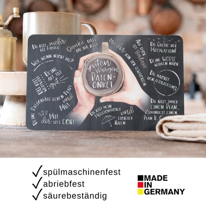 Frühstücksbrettchen "Guten Morgen Patenonkel"