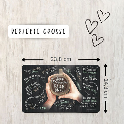 Frühstücksbrettchen "Guten Morgen Patenonkel"