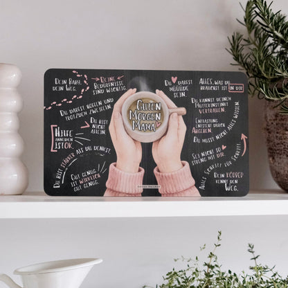 Frühstücksbrettchen für neue Mama "Guten Morgen"
