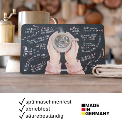 Frühstücksbrettchen für neue Mama "Guten Morgen"