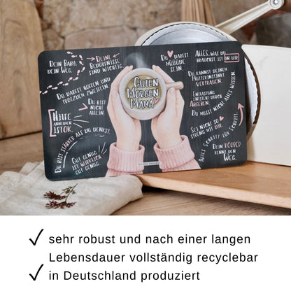 Frühstücksbrettchen für neue Mama "Guten Morgen"
