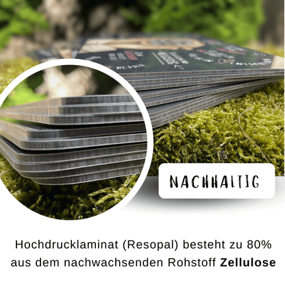 Frühstücksbrettchen zur Konfirmation "Lebe. Liebe. Lache."