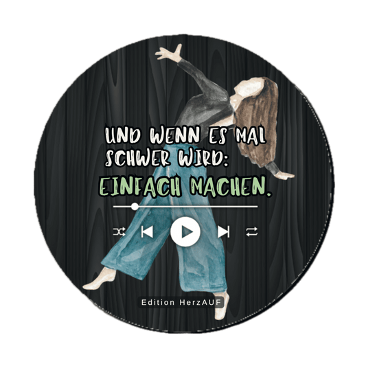 Getränkeuntersetzer „Einfach machen“ Geschenke für Frauen, Geschenke zum Neustart, Mut und Kraft Geschenke