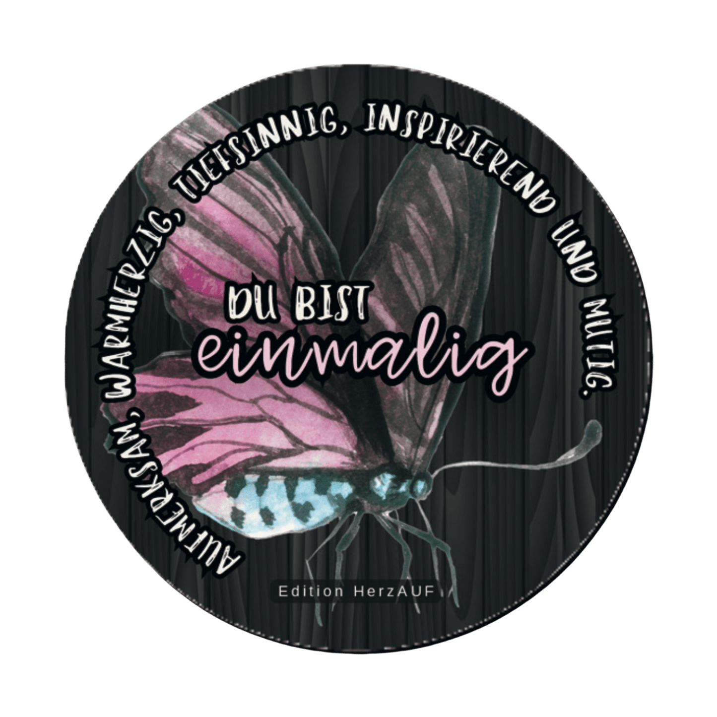 Getränkeuntersetzer „Du bist einmalig“ Dankeschön Geschenk, Geschenke für Frauen, Geschenke für Geschwister, Geschenke für Tante und Onkel