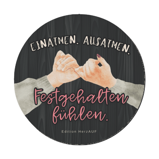 Getränkeuntersetzer „Festgehalten fühlen“ Geschenke für Frauen, Geschenke für Großeltern, Mut und Kraft Geschenke