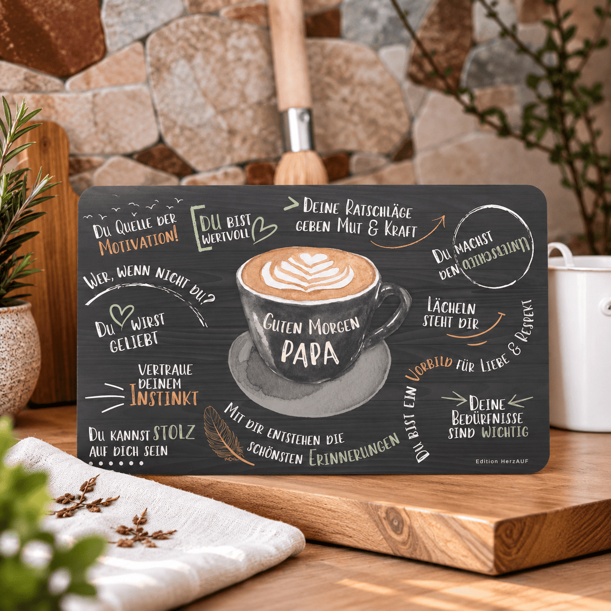 Frühstücksbrettchen “Guten Morgen Papa"