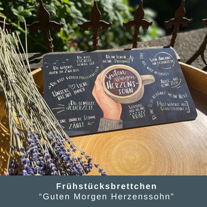 Geschenkset „Guten Morgen Herzenssohn!“ - eine liebevolle Erinnerung daran, wie besonders dein Sohn ist