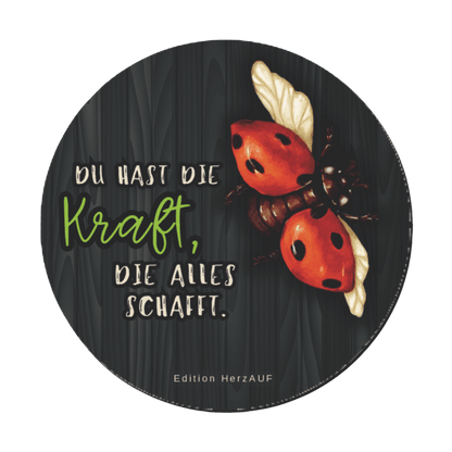Getränkeuntersetzer "Du hast die Kraft" Geschenke für Frauen, Geschenke zum Neustart, Mut und Kraft Geschenke