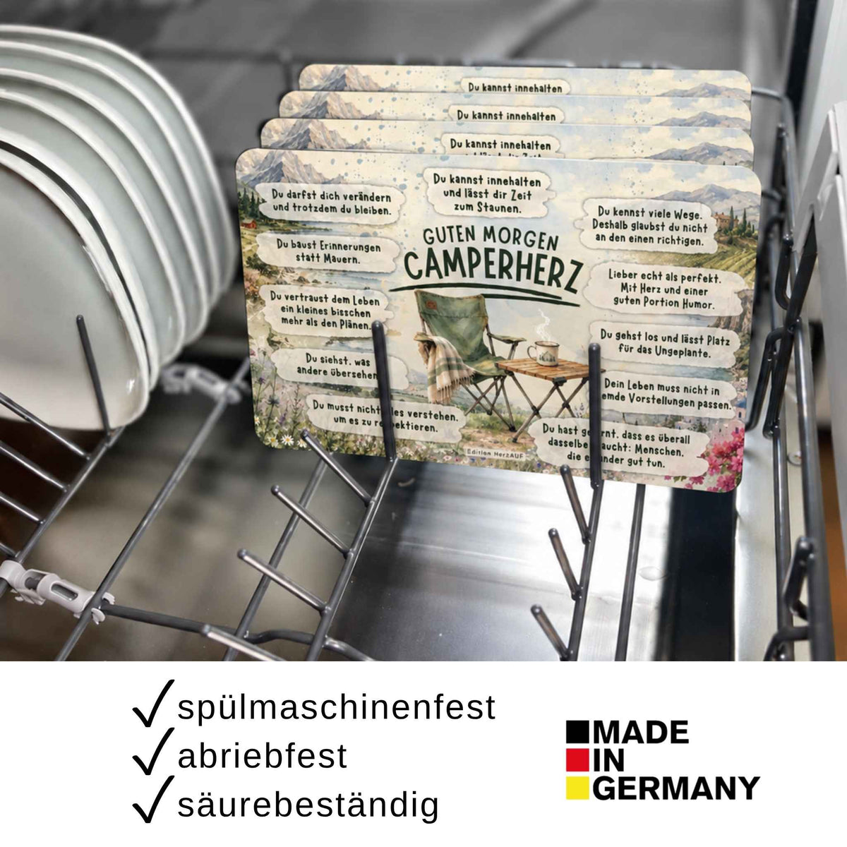 Frühstücksbrettchen „Guten Morgen Camperherz“ – Ein persönliches Geschenk für Camper