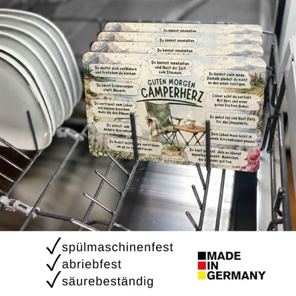 Frühstücksbrettchen „Guten Morgen Camperherz“ – Ein persönliches Geschenk für Camper