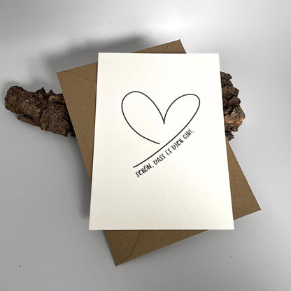 Postkarte "Schön, dass es dich gibt"