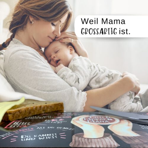 Frühstücksbrettchen “Guten Morgen Mama" - Weihnachtsgeschenk für Mama, Geburtstagsgeschenk für Mütter, frischgebackene Mama - Image 5