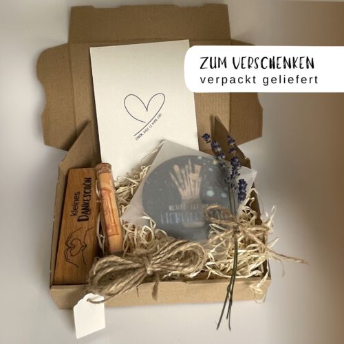 Untersetzer mit individuellem Halter +Geschenkbox, Weihnachtsgeschenk, Danke Geschenk, Geldgeschenk