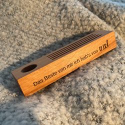 Basisgeschenkbox für vier Untersetzer zum selber aussuchen - mit Halter