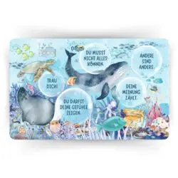 Kinderbrettchen “Unterwasserwelt" - Geschenk für Kinder zwischen 5 und 9 Jahren