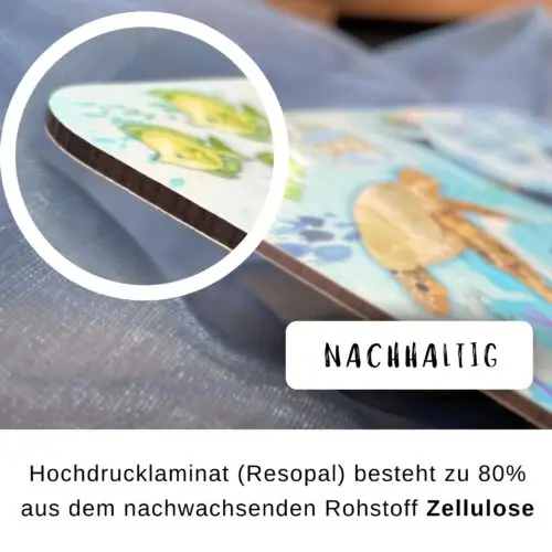 Kinderbrettchen “Unterwasserwelt" - Geschenk für Kinder zwischen 5 und 9 Jahren – Bild 4