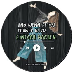 Untersetzer „Einfach machen“ – Mutmacher Geschenk, spülmaschinenfest, kleine Aufmerksamkeit zur Aufmunterung