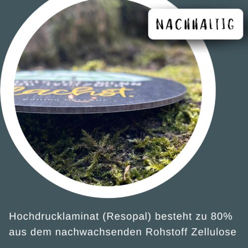 Untersetzer „Erfolg ist, wenn du trotzdem lachst“ – Kleines Geschenk zur Aufmunterung, spülmaschinenfest