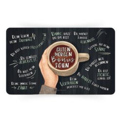 Frühstücksbrettchen Guten Morgen Bonussohn - Stiefsohn Geschenk