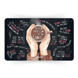 Frühstücksbrettchen: Guten Morgen Lieblingstante - Geschenk für Tante