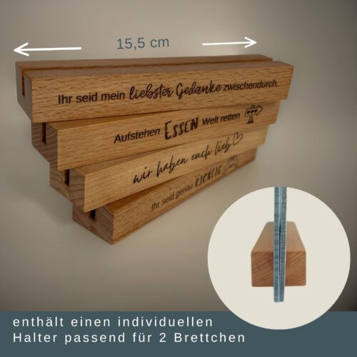 Basisgeschenkbox für zwei Frühstücksbrettchen zum selber aussuchen - mit Halter – Bild 3