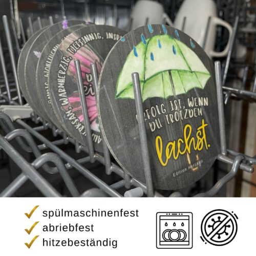 Persönliches Geschenkset zum Neustart "das ist dein Jahr": Frühstücksbrett, Untersetzer & Halter, Motivationsgeschenk – Bild 7