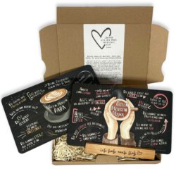 Geschenkset für Eltern: liebevolles Frühstücksbrettchen-Set für Mama und Papa, Geschenk frischgebackene Eltern, Gravur Geschenk beste Eltern