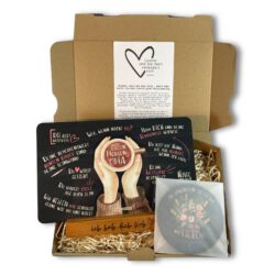 Geschenkset "Guten Morgen Oma": Frühstücksbrett+Untersetzer+Halter, Geschenk für Großmutter
