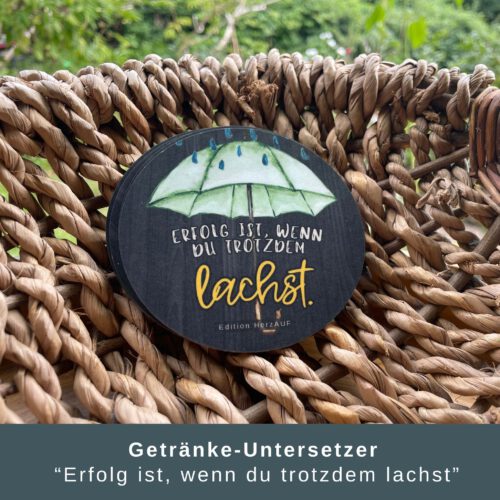Persönliches Geschenkset zum Neustart "das ist dein Jahr": Frühstücksbrett, Untersetzer & Halter, Motivationsgeschenk – Bild 4